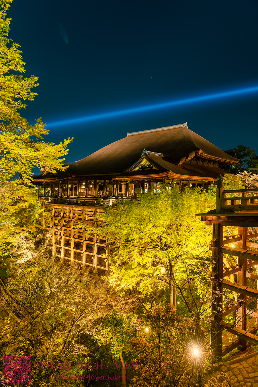 京都清水寺夜間参拝
