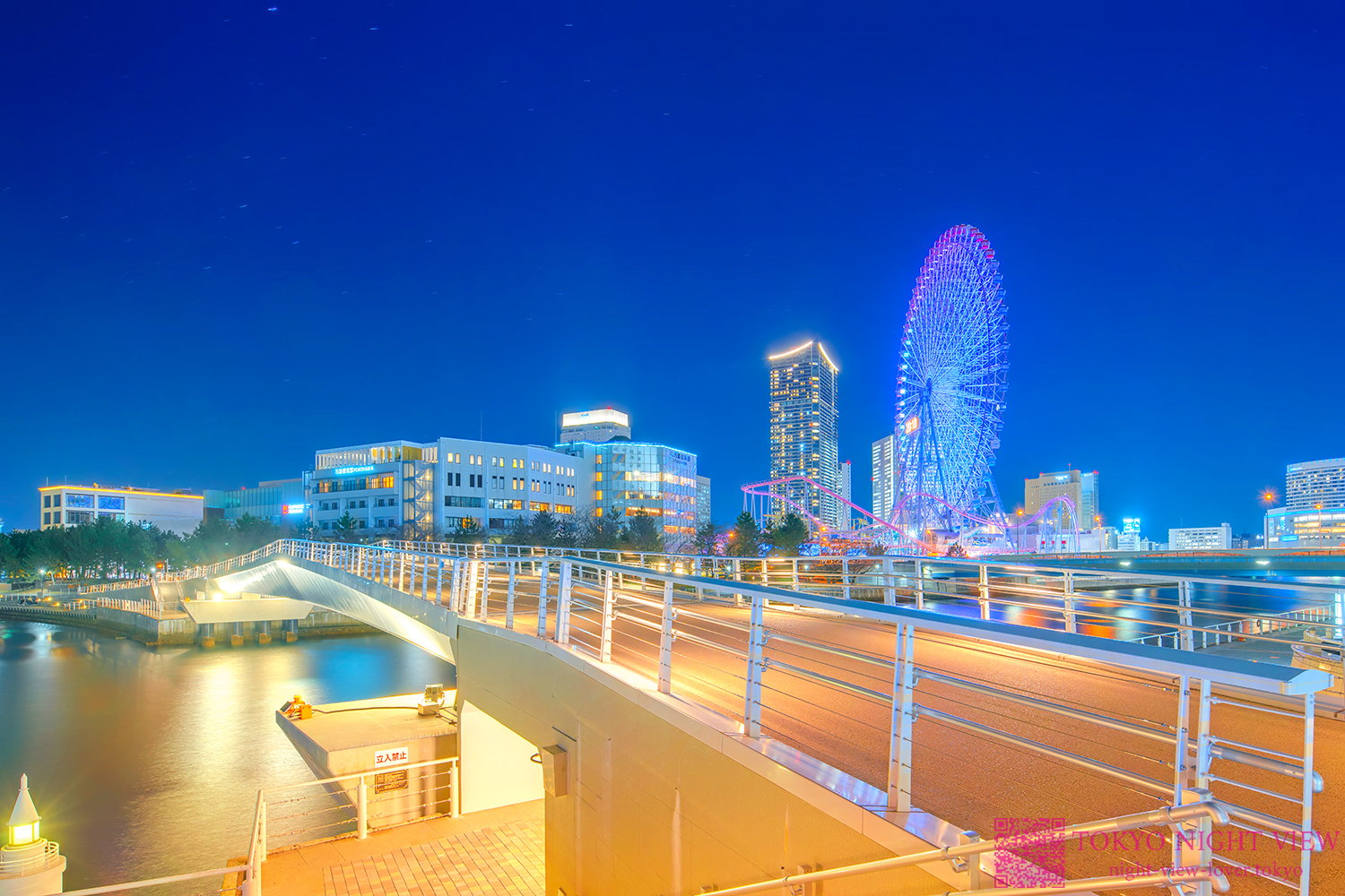 女神橋からの夜景,横浜,みなとみらい