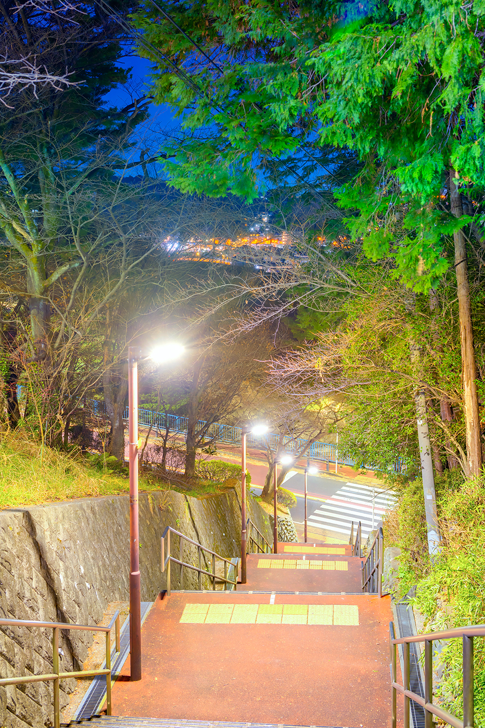 桜ヶ丘いろは坂からの夜景