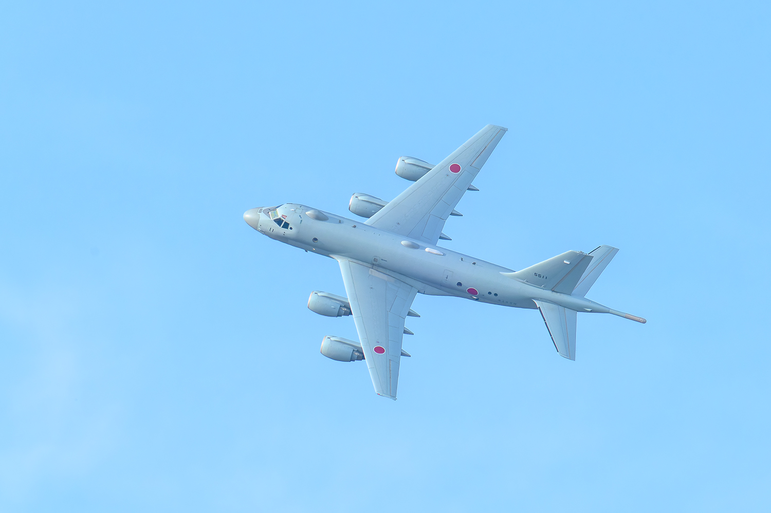 鎌ヶ谷市役所から下総基地の訓練飛行を撮る
shimousa-base-jmsdf